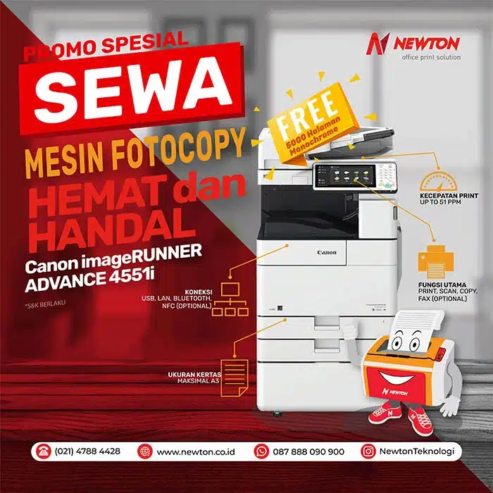 Promo Sewa Mesin Fotocopy Newton